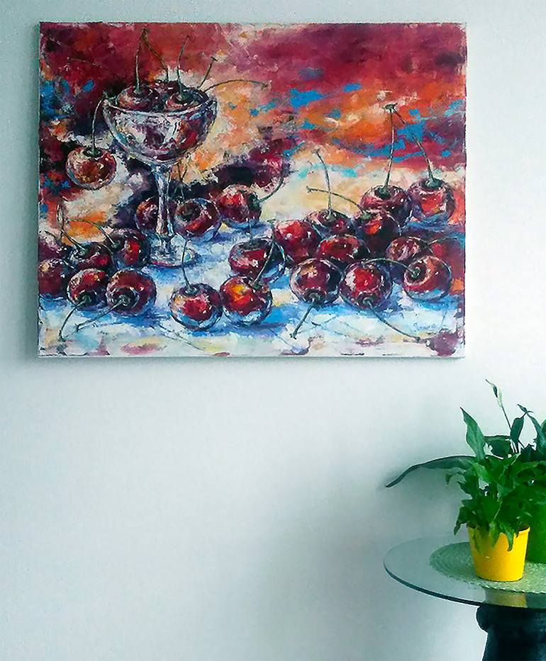 Original Impressionism Still Life Painting by Kateryna Ivonina