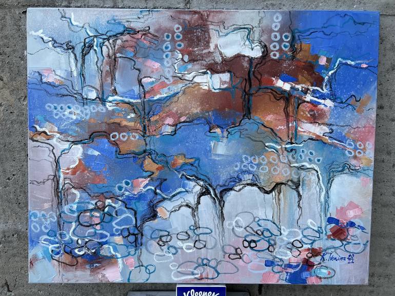 Original Abstract Expressionism Abstract Painting by Kateryna Ivonina