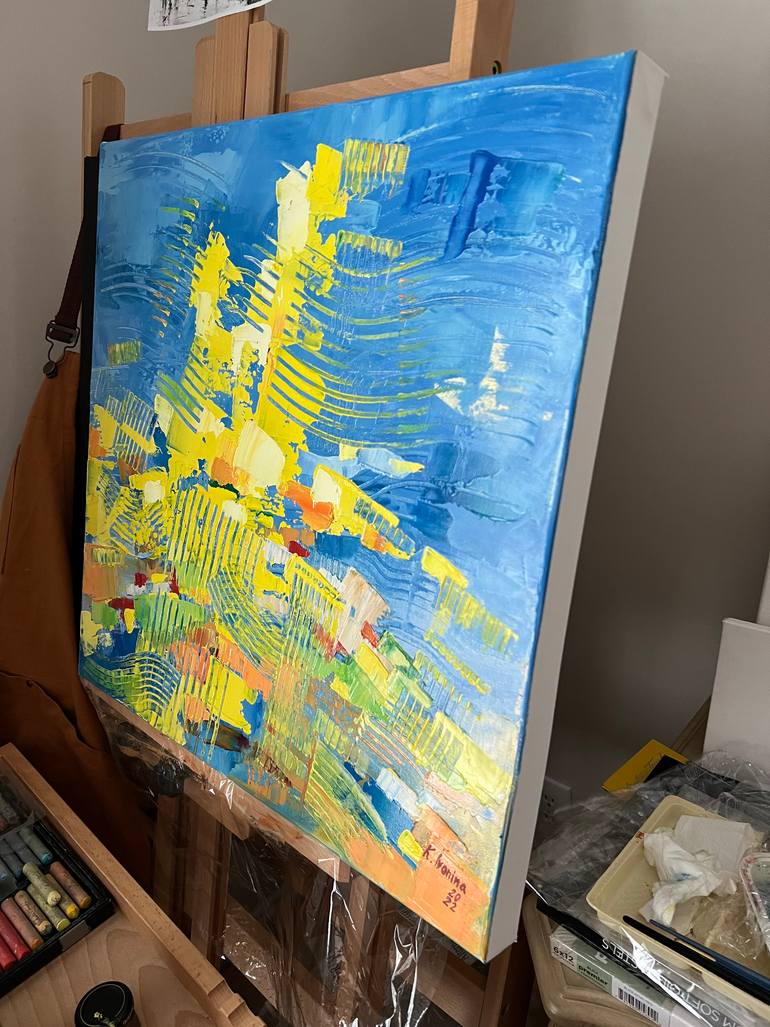Original Abstract Expressionism Abstract Painting by Kateryna Ivonina