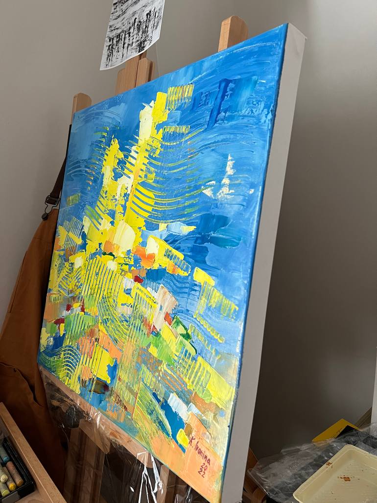Original Abstract Expressionism Abstract Painting by Kateryna Ivonina