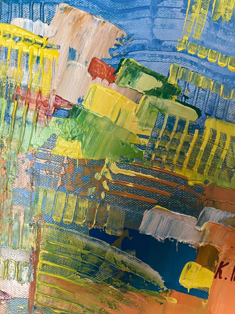 Original Abstract Expressionism Abstract Painting by Kateryna Ivonina
