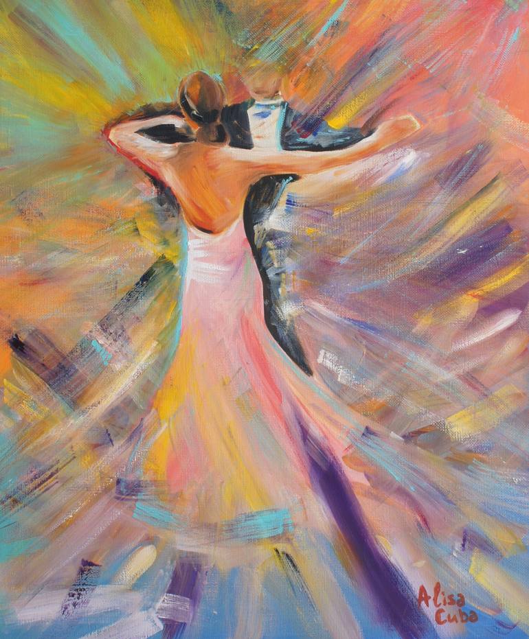 The Viennese Waltz Painting By Alisa Cuba 