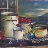 Enamel and Wild Flowers by Sonia Lewis