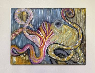 Original Abstract Animal Paintings by Tina Lustig