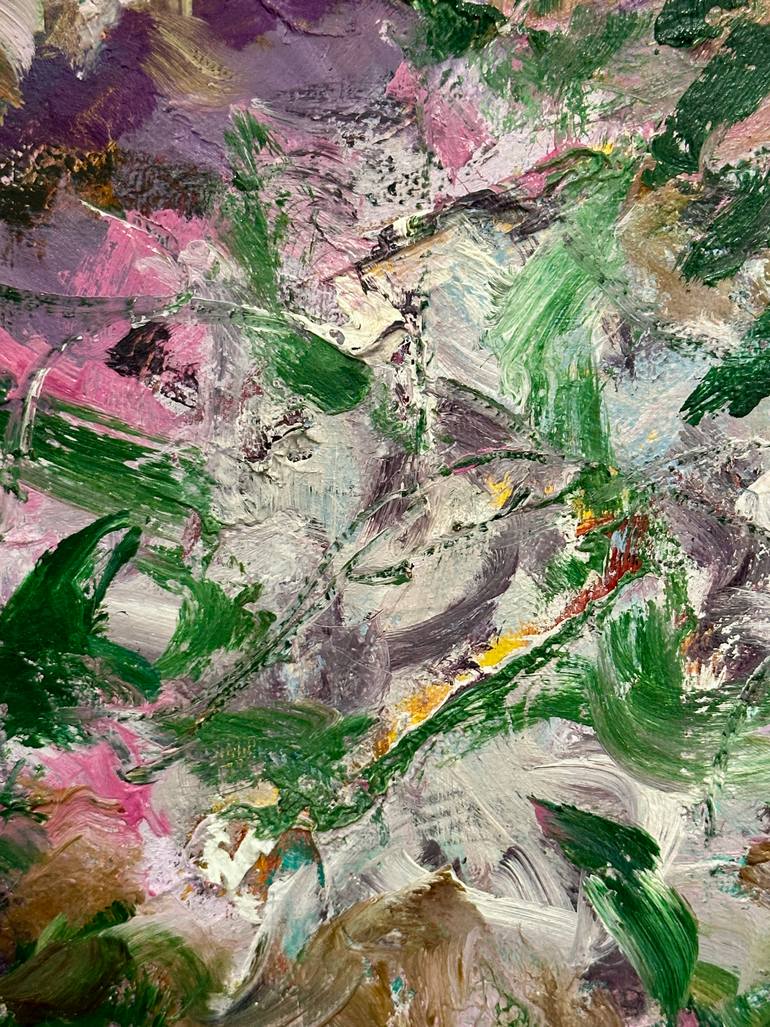 Original Abstract Expressionism Abstract Painting by Tina Lustig