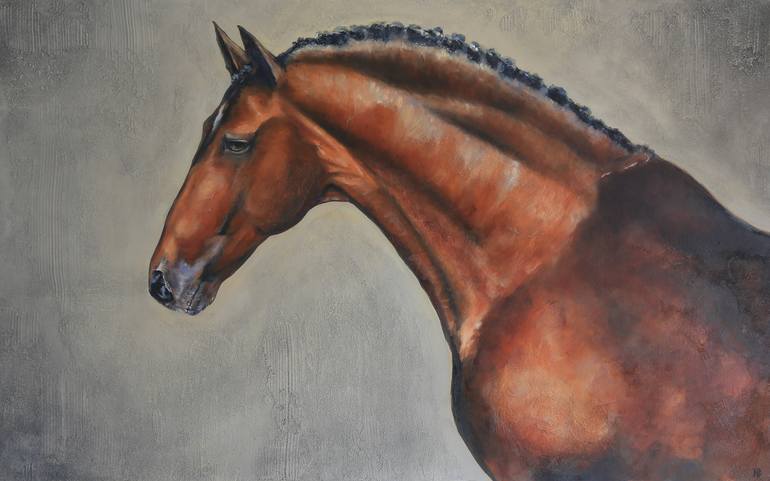 Original Abstract Expressionism Animal Painting by Nick Dodson