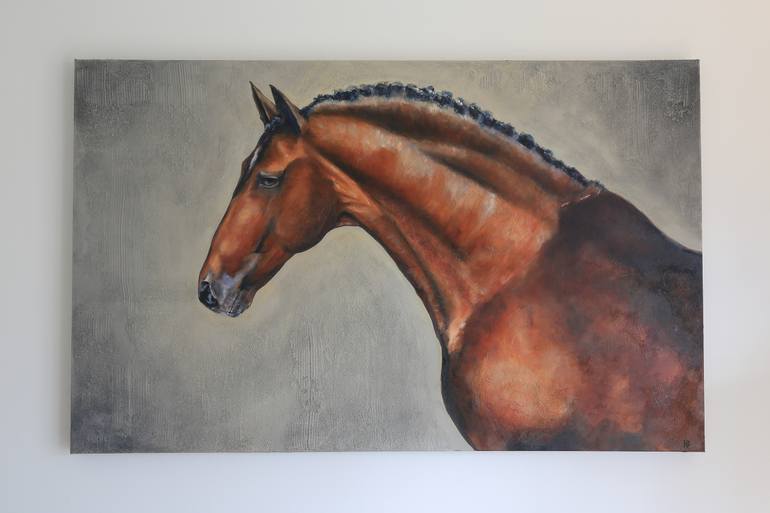 Original Abstract Expressionism Animal Painting by Nick Dodson