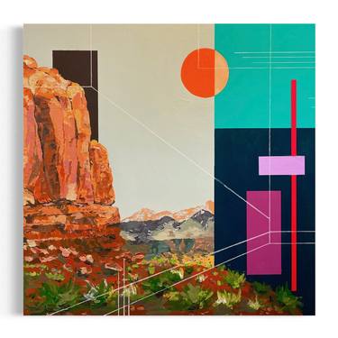 Original Abstract Landscape Paintings by Adam Anglin