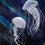 Jellyfishing Painting by Samantha Nicole Brueckmann | Saatchi Art