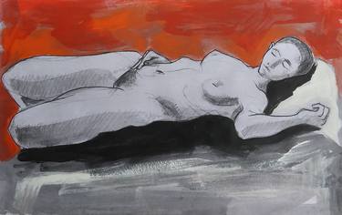 Print of Expressionism Nude Printmaking by Zoran Crnkovic