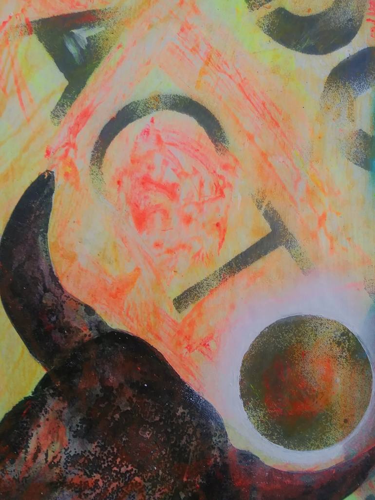 Original Expressionism Graffiti Painting by Zoran Crnkovic