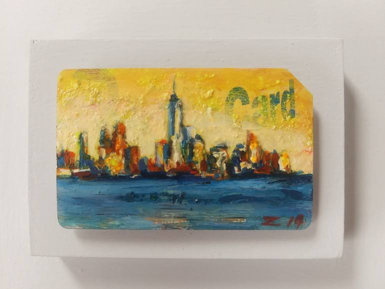 Original Expressionism Cities Painting by Zoran Crnkovic