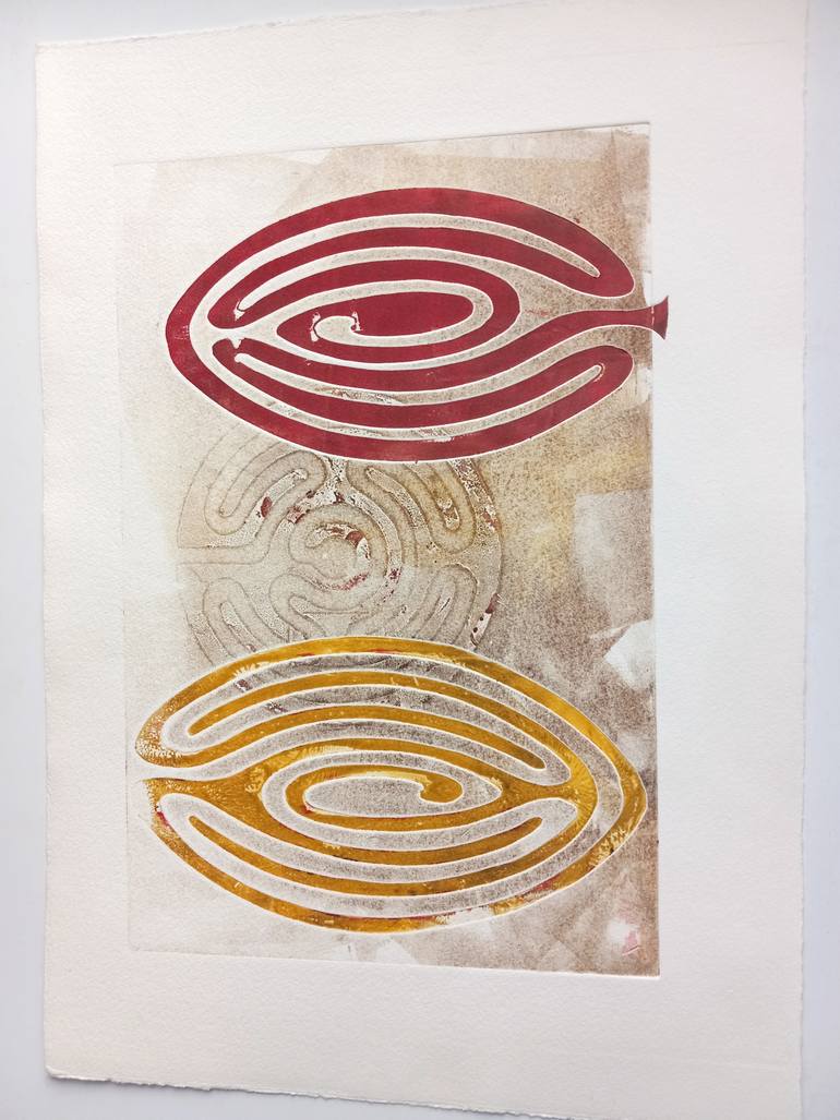 Original Abstract Expressionism Abstract Printmaking by Zoran Crnkovic