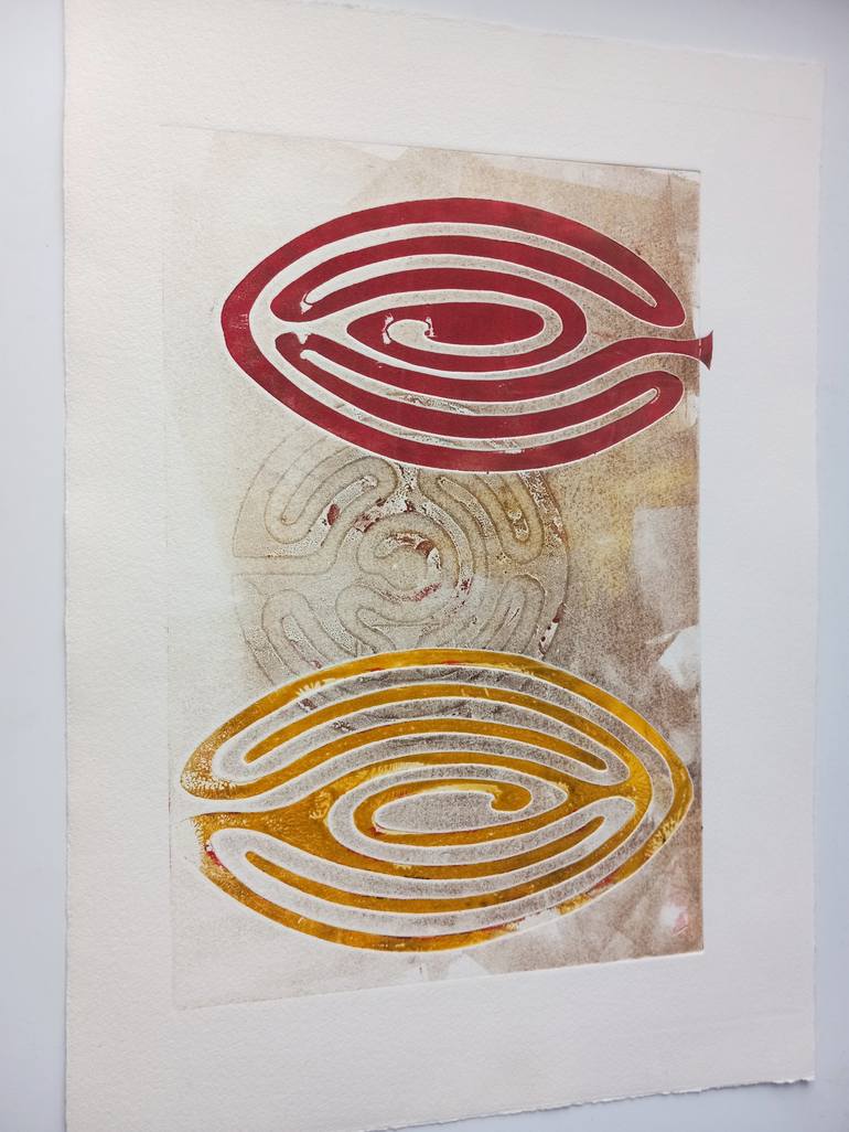 Original Abstract Expressionism Abstract Printmaking by Zoran Crnkovic