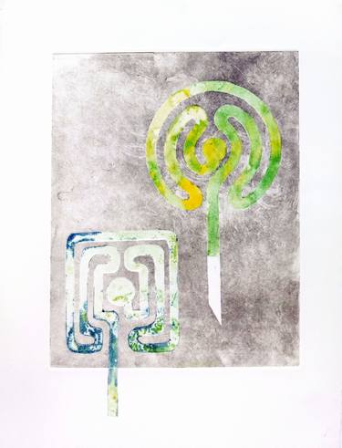 Print of Abstract Classical mythology Printmaking by Zoran Crnkovic