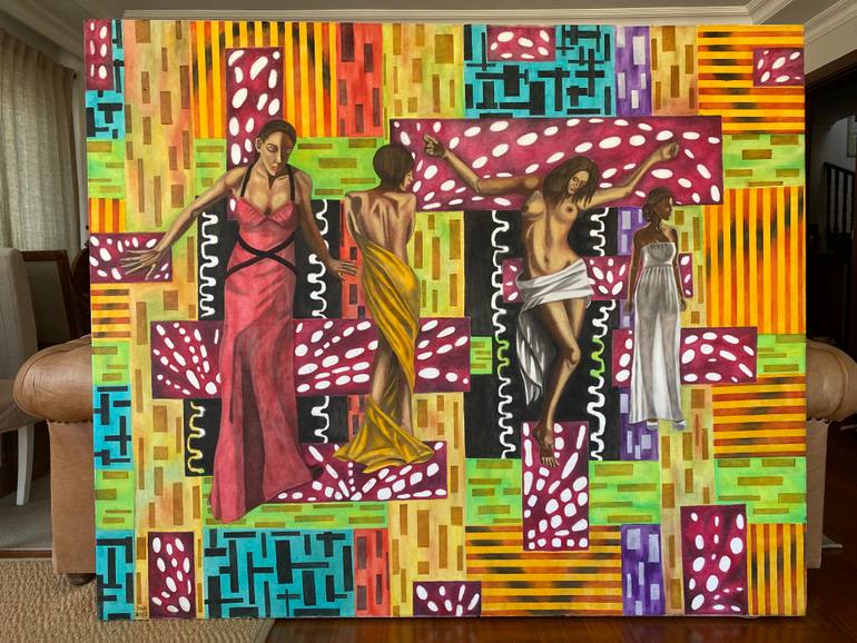 Original Expressionism Nude Painting by Huseyin Ak