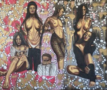 Original Figurative Nude Paintings by Huseyin Ak