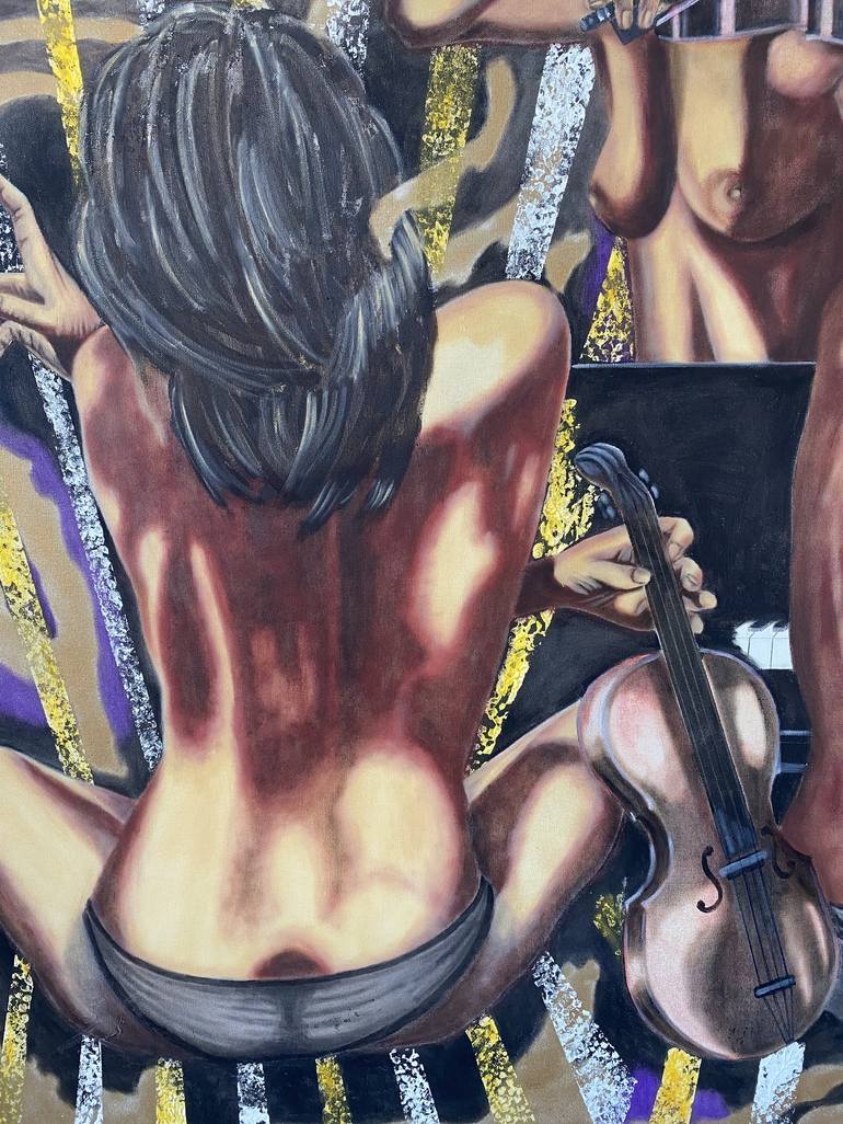 Nude Orchestra Painting by Huseyin Ak | Saatchi Art