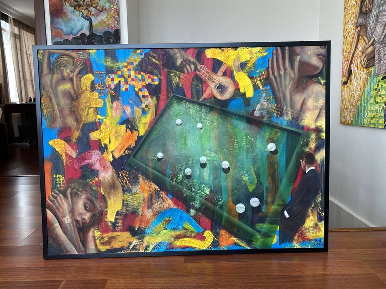 Original Expressionism Fantasy Painting by Huseyin Ak
