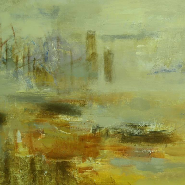 Original Abstract Expressionism Landscape Painting by Monica Luza-Windolph