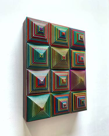 Original Abstract Patterns Sculpture by Phil Hawkins