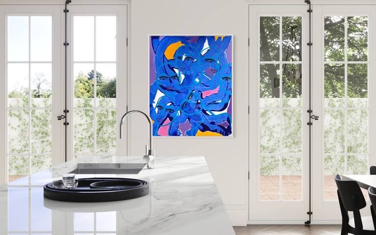 Original Abstract Expressionism Abstract Painting by Ida Grigone