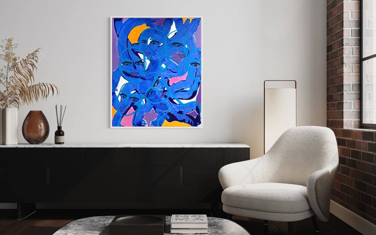 Original Abstract Expressionism Abstract Painting by Ida Grigone