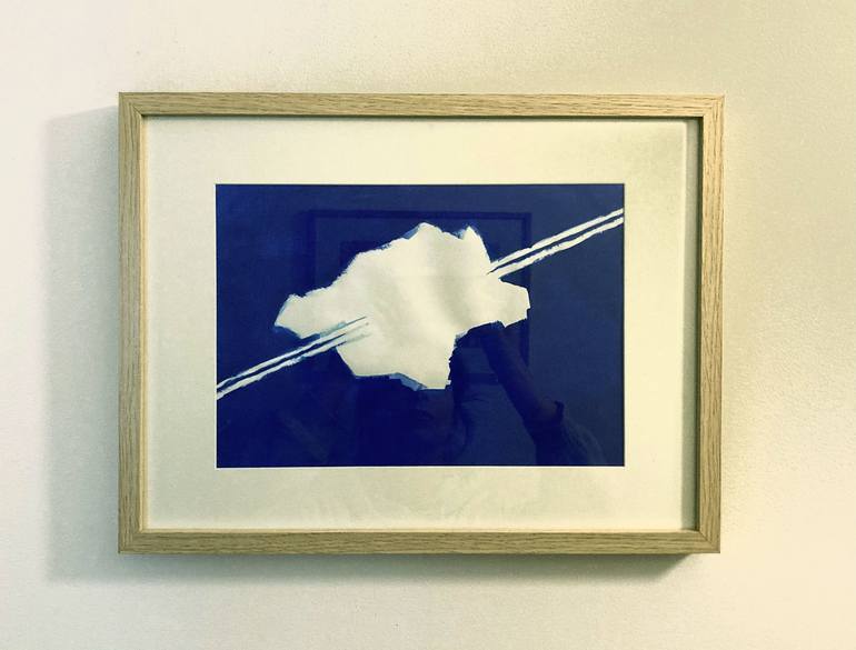 Original Airplane Painting by Julia Slonecka