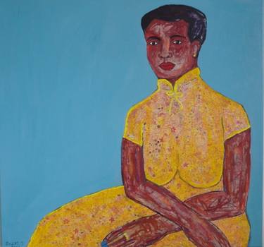Original Portraiture Women Paintings by Rediet Sisay Welk