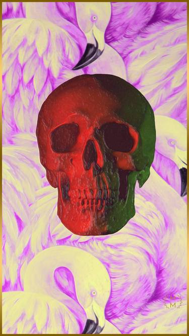 Chanel Skull, Painting by Tony Rubino