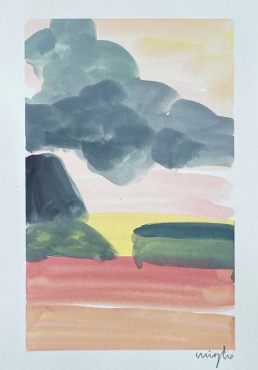 Print of Abstract Expressionism Landscape Drawings by Mizuho Murota