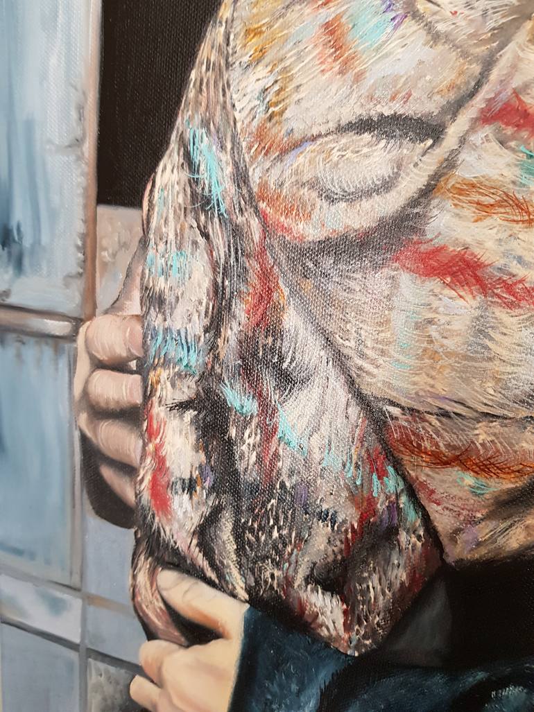 Original Photorealism Love Painting by Natalya Amirova