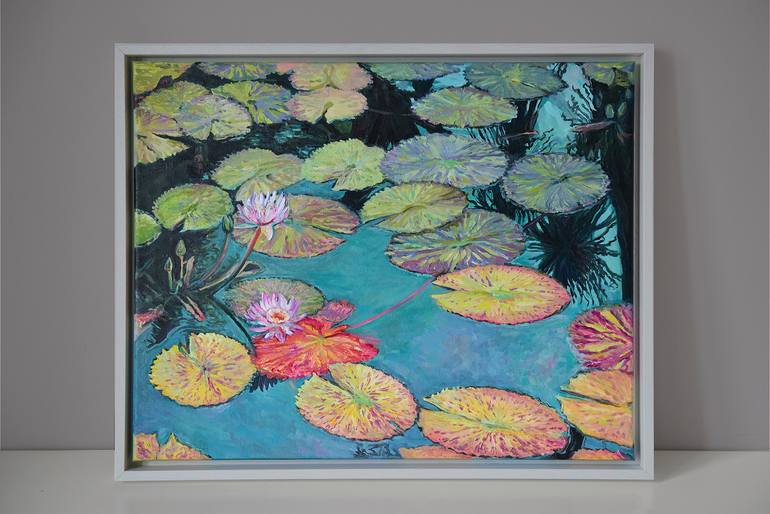 Original Expressionism Floral Painting by Paulina Jakubiuk