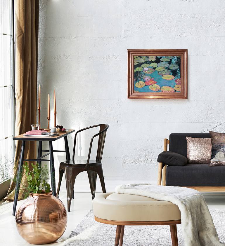 Original Expressionism Floral Painting by Paulina Jakubiuk