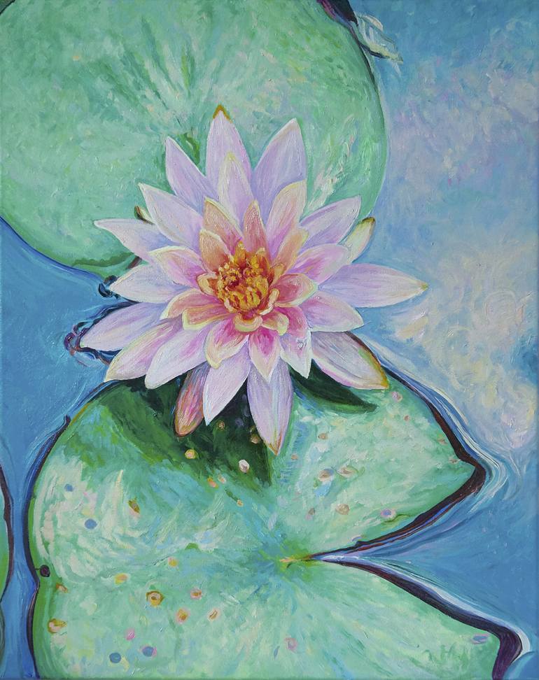 Blooming Nenufar - Energy Awakening Painting by Paulina Jakubiuk ...