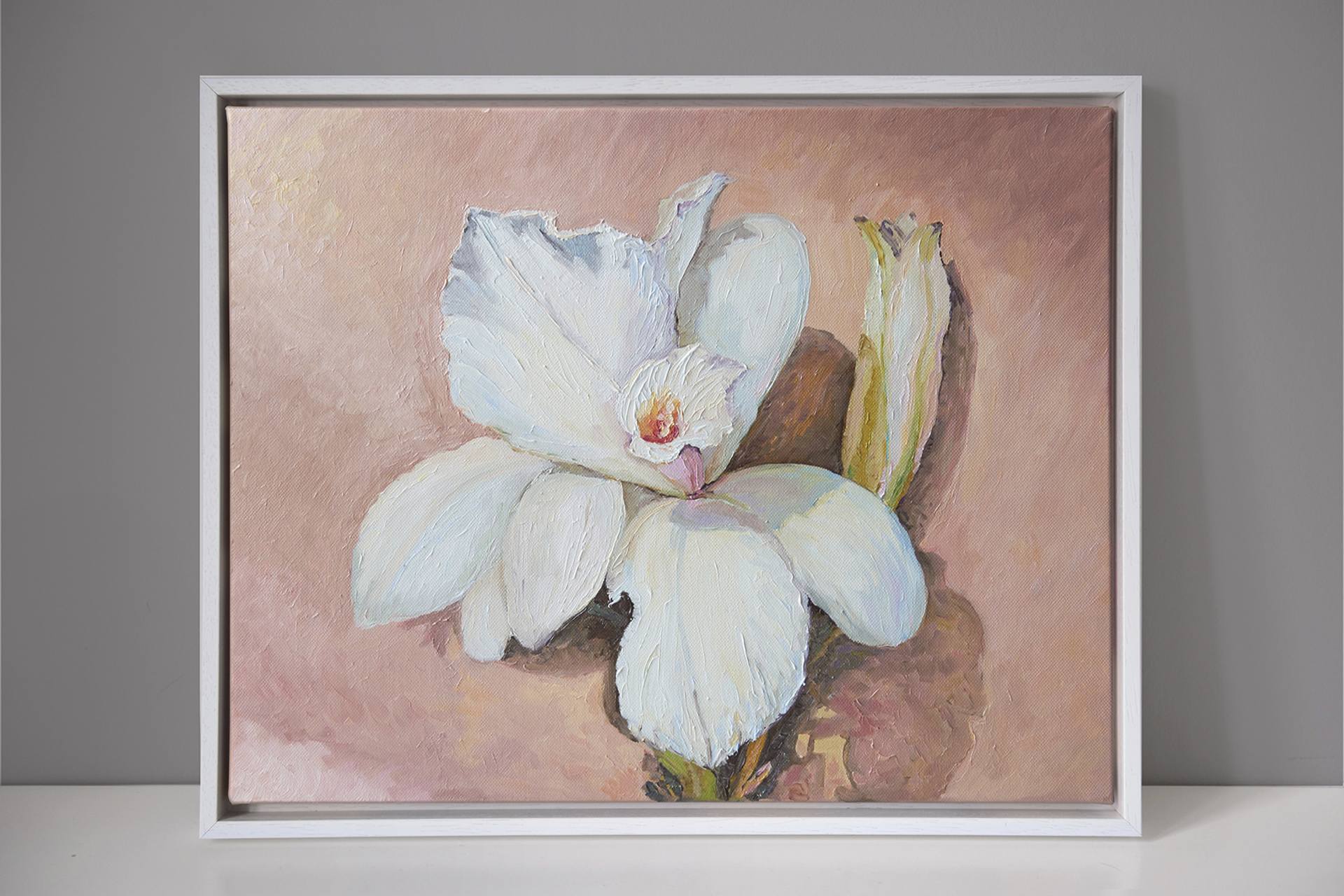 White Vanilla Orchid Painting By Paulina Jakubiuk Saatchi Art