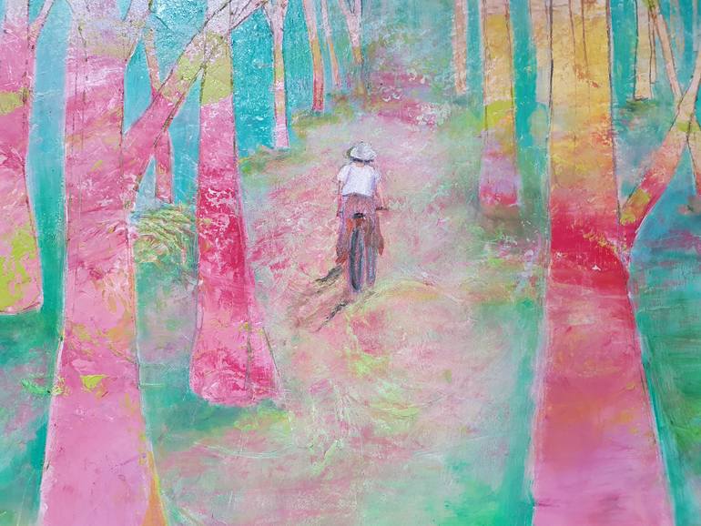 Original Abstract Expressionism Sports Painting by Ulrike Schmitt