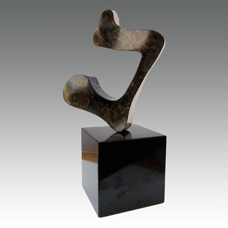 Copy of The Second Hebrew Letter Bet in cast bronze on granite - Print