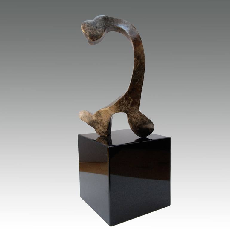 Original Abstract Calligraphy Sculpture by Joyce Steinfeld