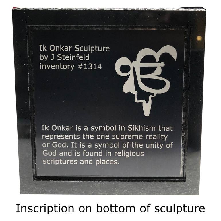 Original Abstract Calligraphy Sculpture by Joyce Steinfeld