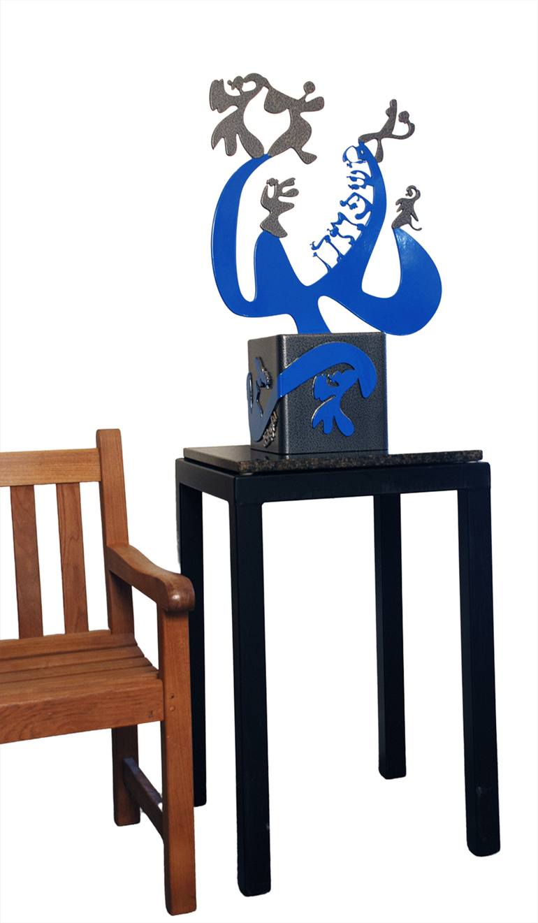 Original Abstract Typography Sculpture by Joyce Steinfeld