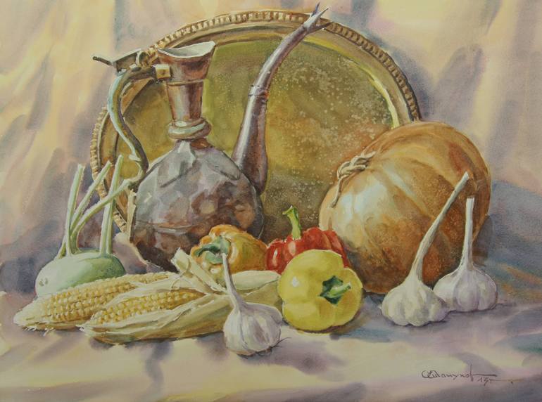 Still life with a jug Painting by Igor Manukhov | Saatchi Art