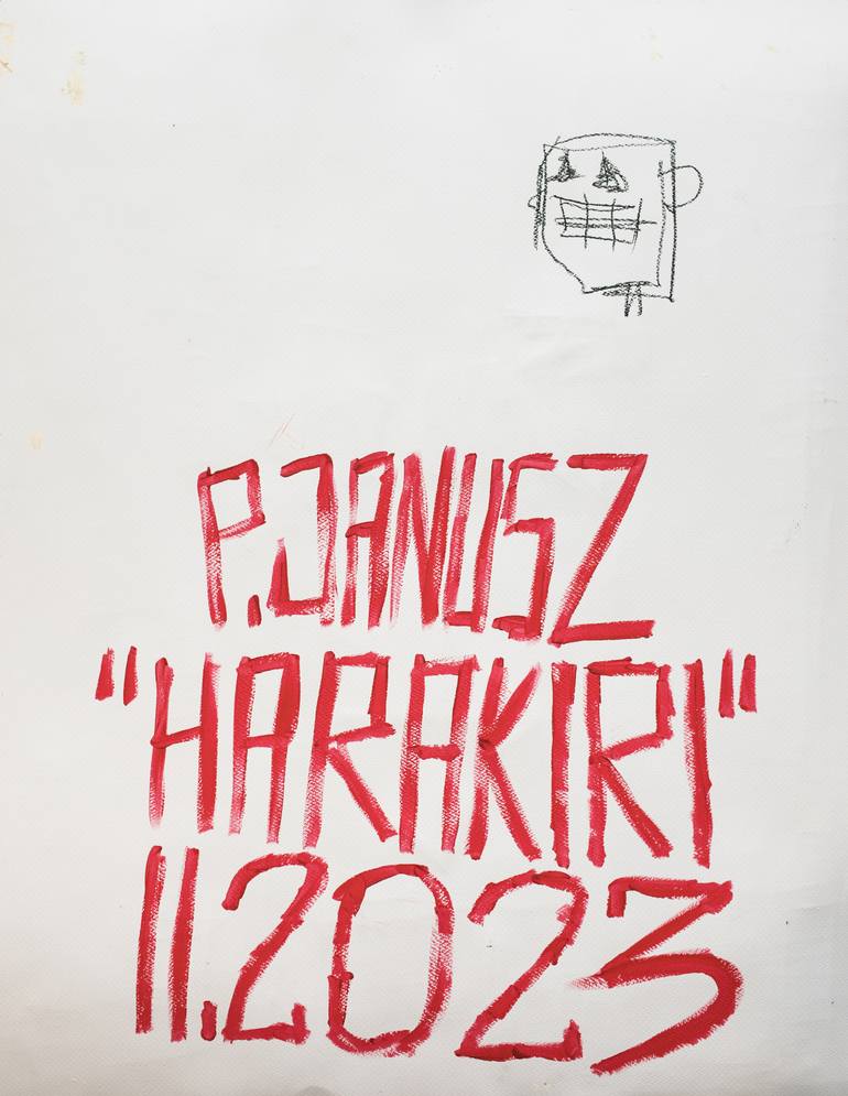 Original Abstract Pop Culture/Celebrity Painting by Piotrek Janusz