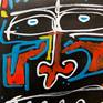 "two unidentified flying heads" - acrylic paint, pigment marker and acrylic marker on paper

*ARTWORK IS NOT FRAMED*