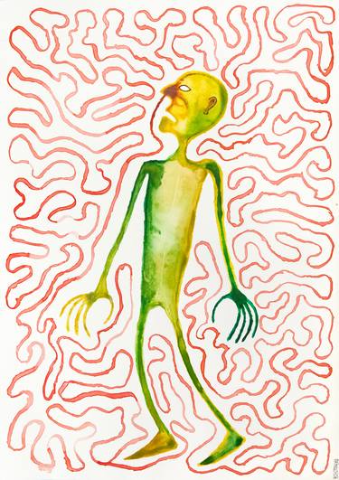 Original Expressionism Body Paintings by Piotrek Janusz