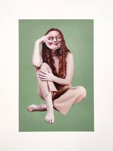 Print of Portraiture Body Collage by Piotrek Janusz