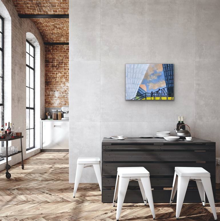 Original Impressionism Architecture Painting by Geoff Hargraves