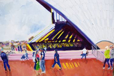 Original Impressionism Architecture Paintings by Geoff Hargraves