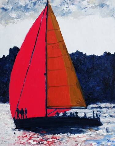 Original Impressionism Yacht Paintings by Geoff Hargraves
