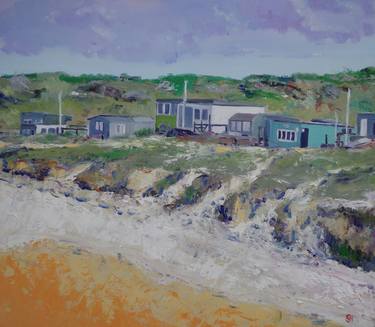 Print of Impressionism Beach Paintings by Geoff Hargraves